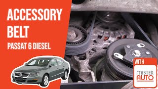 Youtube thumbnail of video "How to replace the accessory belt Passat 6 2.0 TDI 🚗"