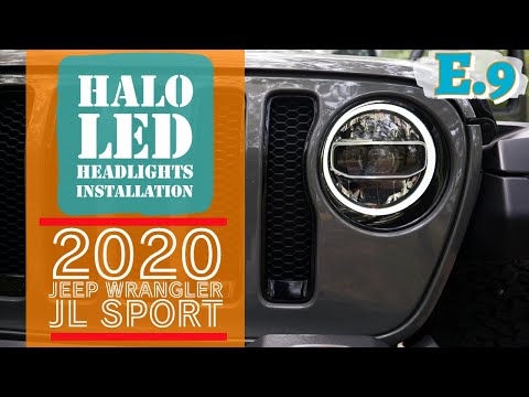 Episode 9 - Halo LED Headlight Installation - 2020 Jeep Wrangler JL Sport