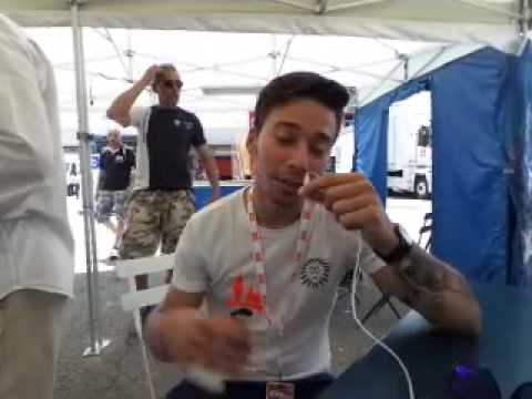 Mattia Cassani prima di gara 2 Imola