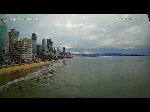 AO VIVO ITAPEMA AGORA -  MEIA PRAIA + MAR AO VIVO | IMAGENS INCRÍVEIS 24H | JET PIER