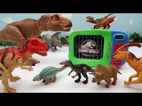 Jurassic World Dinosaur Disappeared! Find Dinosaur In Jungle - T-Rex, Triceratop #shorts