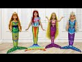 Sofia and Princesses turned into a real little mermaid