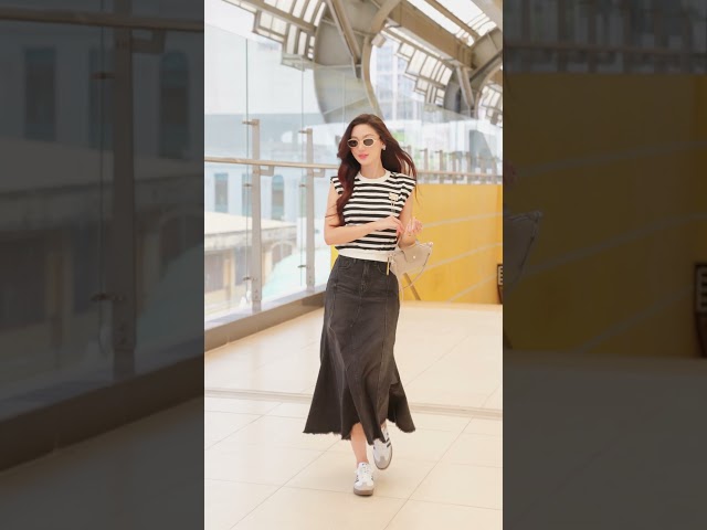 NHG1C366- Áo cotton kẻ
