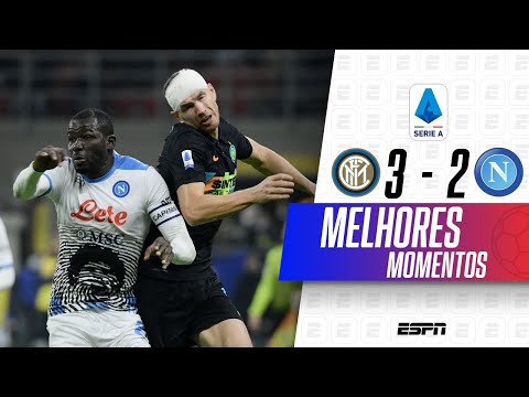 JOGAÇO ALUCINANTE NO CAMPEONATO ITALIANO! MELHORES MOMENTOS DE INTER DE MILÃO 3 X 2 NAPOLI
