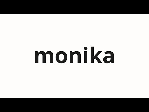 How to pronounce monika | 모니카 (Monica in Korean)