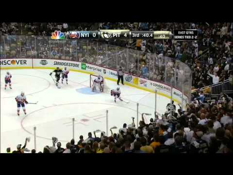 Scrums end of game May 9 2013 NY Islanders vs Pittsburgh Penguins NHL Hockey