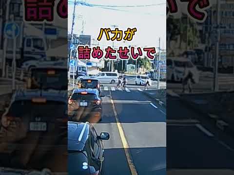 詰めちゃうバカ・・#shorts #ドライブレコーダー #迷惑運転 #危険運転 #事故