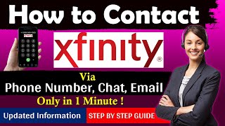 How to contact xfinity customer service via phone number, chat, email