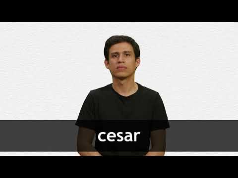 How to pronounce CESAR in Latin American Spanish