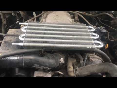 Hayden 404 transmission cooler install
