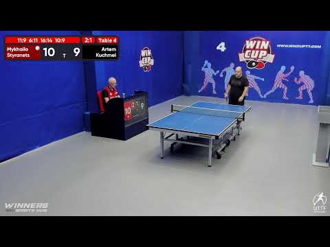16:30  Стиранец Михаил 3-1 Кучмей Артем  стол 4  ЮГ-3  03.08.22