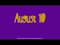 August 10 Jack Wilson's Harbor Freeway 5 p.m.