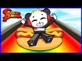 Roblox SLIDE DOWN on Giant Food! Let's Play Get Eaten with Combo Panda