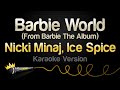 Nicki Minaj Ice Spice Barbie World With Aqua Karaoke Version