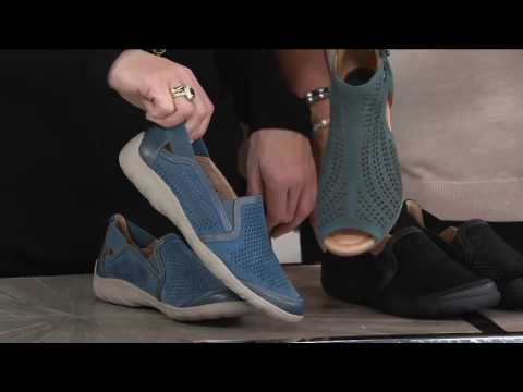 Earth Origins Suede Perforated Slip-on Shoes - Ryan on QVC