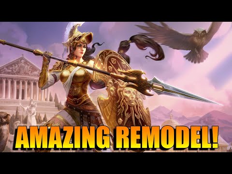 FIRST LOOK AT ATHENA'S NEW REMODEL! AN ACTUAL VOICEPACK! - Masters Ranked Duel - SMITE