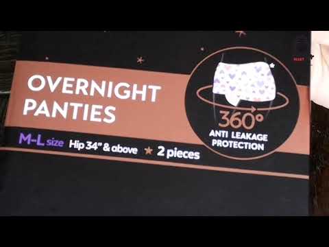 Kotex overnight panties