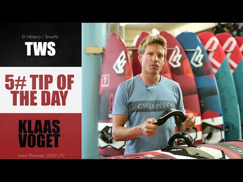 5# TIP OF THE DAY - Klaas Voget - how to reput your footstraps, reusing the thread