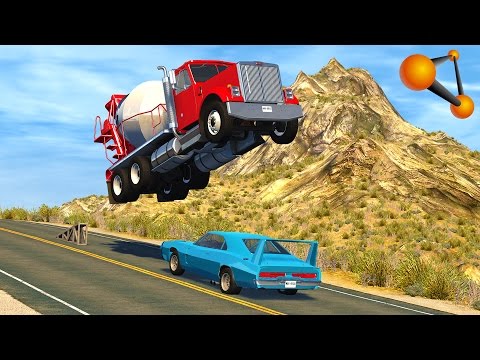 BeamNg Drive High Speed Flip Ramp Crashes #3 (No Music)