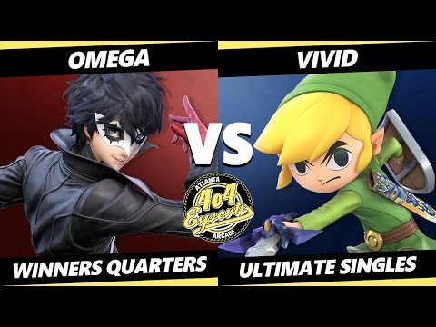 4o4 Smash Night 66 Winners Quarters - Omega (Joker) Vs. Vivid (Toon Link) SSBU Ultimate Tournament