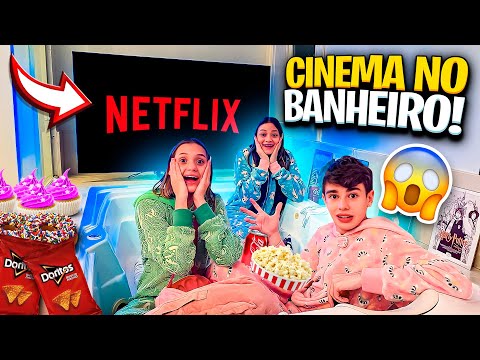 PASSAMOS A NOITE NO CINEMA QUE FIZEMOS NO BANHEIRO