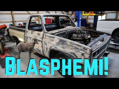 6.4 HEMI Engine Swap into Chevy C10!!! The HEMI Hauler ep 1