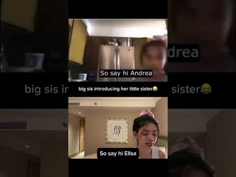 big sis introducing her little sister 😂🤌