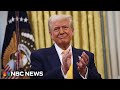WATCH: Trump holds first Cabinet meeting | NBC News