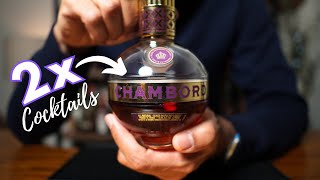 2x CHAMBORD Cocktails ★ One Shaken & One Stirred