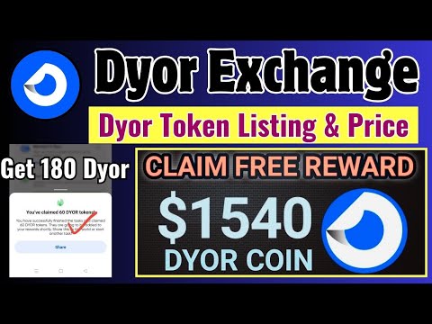 Dyor Exchange Airdrop | dyor airdrop claim news today, price prediction