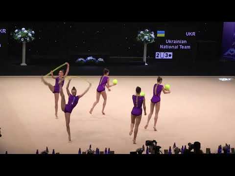 FIG Senior Group.Ukrainian National Team.2xrope - 3xball.UKR 'Miss Valentine 2018'