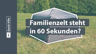 qeedo Quick Villa (2020) Familienzelte - Familienzelt 👨‍👩‍👧‍👦 in nur 6