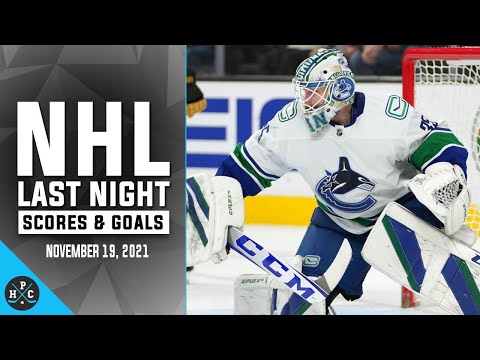 NHL Last Night: All 15 Goals and Scores on November 19, 2021