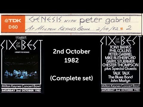 Genesis with Peter Gabriel: 'Six of the Best' - Milton Keynes Bowl, 2nd October 1982 (stereo tape)