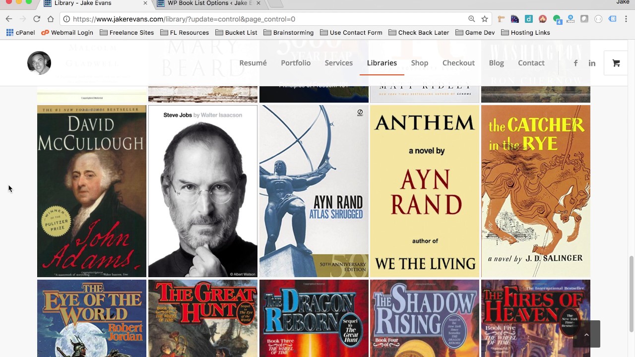 WordPress Book List StylePak 1