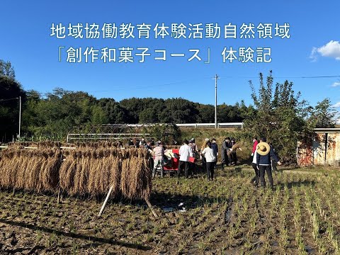 【愛知教育大学】地域協働教育体験活動 自然領域（創作和菓子コース）体験記