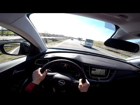 2018' Opel / Vauxhall Grandland X - POV Autobahn Drive (Top Speed)