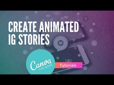 How to ANIMATE Facebook Instagram STORIES with Canva