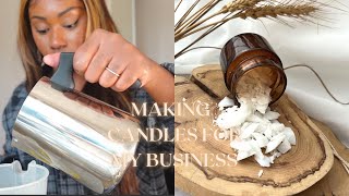 I started my own candle business..