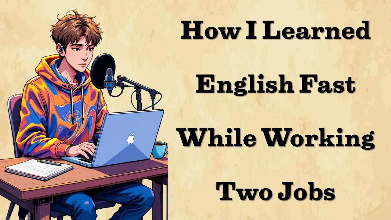 How I Learned English Fast While Working Two Jobs | Graded Reader | My Story | English Practice