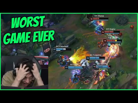 Caedrel Raging For 3 Minutes At The Most DISGUSTING LEC Game (KC VS VIT)