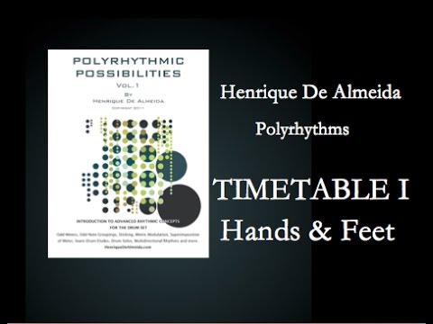 Polyrhythms Drum Set - Timetable I (hands & feet)