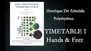 Polyrhythms Drum Set - Timetable I (hands & feet)