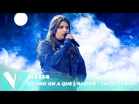 Jacques Brel - 'Quand on a que l'amour' ● Ilena | Demi-finale | The Voice Kids Saison 3