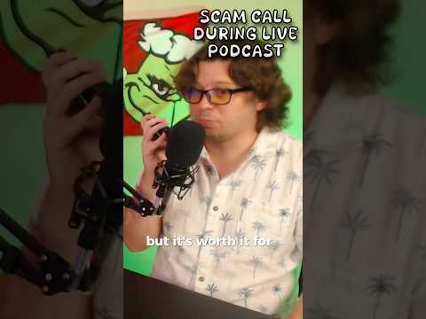 Scam call during LIVE Podcast #podcast #scammerexposed #funny