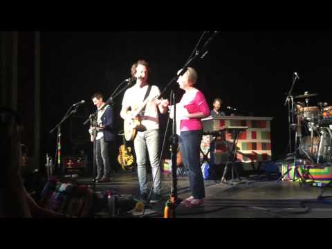 My Mom singing with Guster Two Points For Honesty Part 1