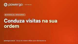 Rota Manual com check-in e ordem livre