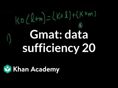 GMAT: Data Sufficiency 20