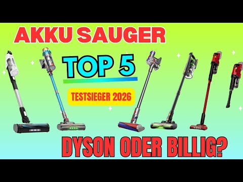 TOP 5 Akku Staubsauger Test 2026 🏆 Bester kabelloser Staubsauger unter 200€? (Dyson vs. Levoit)
