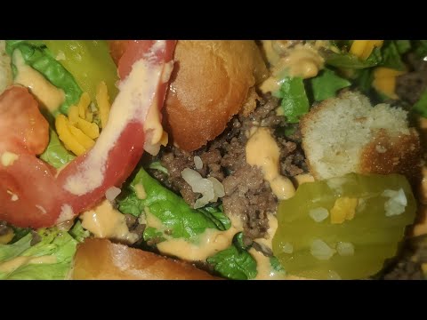 Cheeseburger Salad - It's a BigMac in a bowl!!